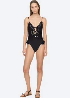 Women Sea New York Camille Ruffle One Piece