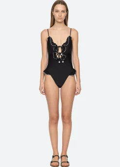 Women Sea New York Camille Ruffle One Piece