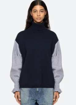 Women Sea New York Devana Combo Sweater