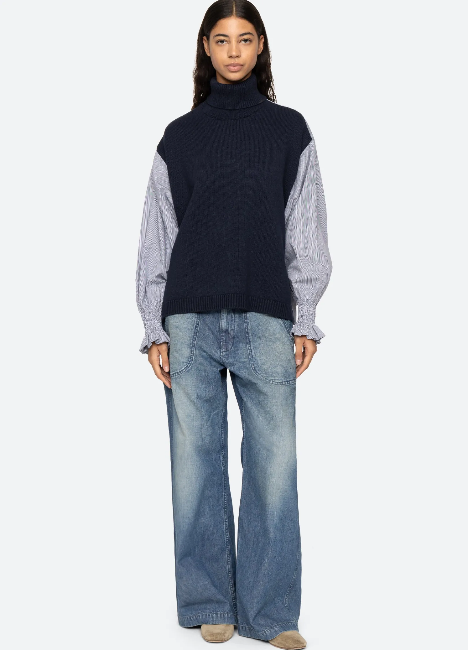 Women Sea New York Devana Combo Sweater