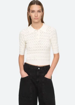 Women Sea New York Rue Polo Sweater